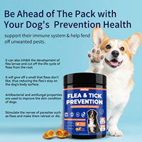 Friandises à mâcher pour la prévention des puces et tiques chez le chien - Levure de bière et huile de coco pour renforcer l'immunité et protéger la peau et le pelage