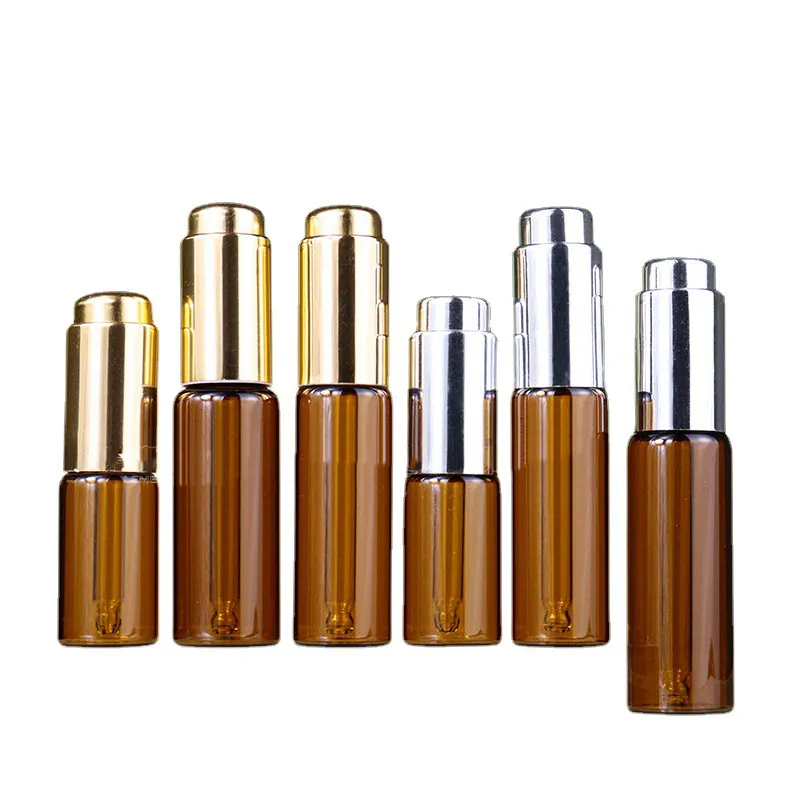 amber dropper bottle 10ml15ml20ml transparent serum Pressure stick dropper dispensing bottle Essential oil