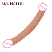 Jouet de femme en Silicone, Phallus pour lesbiennes, grand coq, réaliste, jouets de femme, Double sans bretelles, pour adultes, Dragon, pénis, Long gode