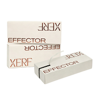 Boîte à double rabat en carton blanc avec bande déchirable, logo personnalisé en feuille d'or, emballage cadeau de luxe pour cils, cosmétiques et produits de beauté