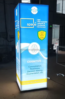 Boîte à lumière SEG personnalisée haut de gamme, panneau modulaire sans cadre rétroéclairé en tissu pour stand d'exposition et présentoir de salon professionnel
