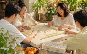 Elegante Mahjong in Tonalità Conchiglia, Acrilico Delicato, Set Completo, Gioco Tradizionale per Intrattenimento Indoor, Ottima Scelta Quotidiana - Product Image 2