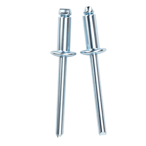 100 rivets aveugles à tête ronde en fer, norme nationale M2-M6, type ouvert, zingués bleus, anti-corrosion, pour machines OEM - Product Image 6