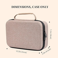 Étui de rangement pour lunettes en EVA rigide, classique, luxueux, durable, étanche, antichoc, avec fermeture éclair, boîte de voyage portable, grande taille