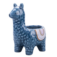 Pot de plante en céramique d'alpaga Llama pour Cactus Succulents, décoration intérieure de bureau, grand cadeau