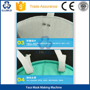 จัดส่งที่รวดเร็วพับถ้วยรูปร่างหน้ากากหัวห่วงยืดหยุ่นเล็บเครื่องผูกพัน - Product Image 3