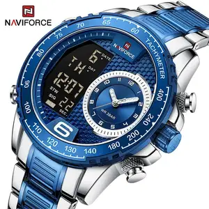 NAVIFORCE 9199 Simple Male Quartz Men Wrist Watch Alloy Luminous Hands Mans Cool Watch Suppliers Watch