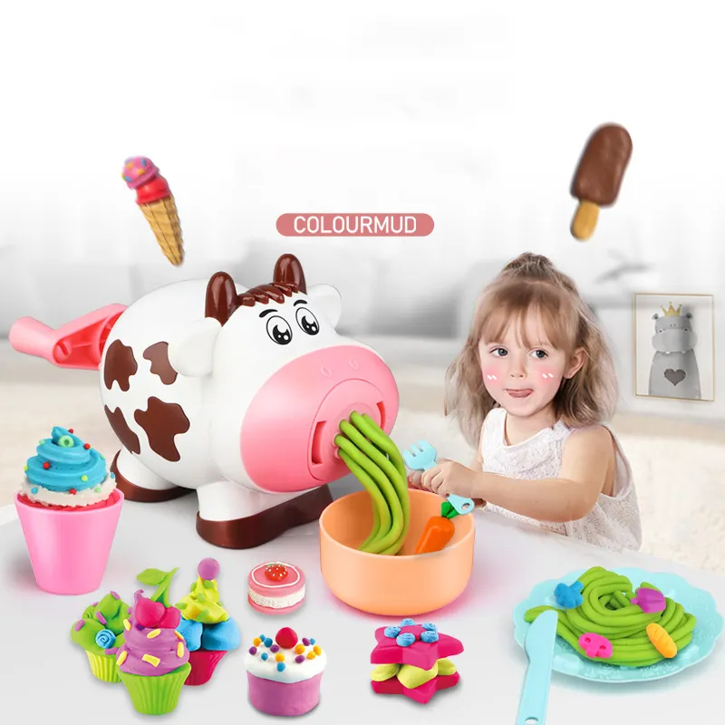 Hete Verkoop Kinderen Kleur Klei Speelgoed Plasticine Noodle Maker Diy Handgereedschap Kleuterschool Speelgoed