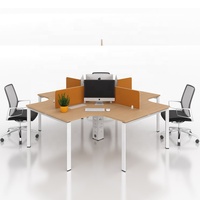 Cadre de bureau de poste de travail base de table victorienne à 4 pieds