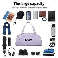 Sac de voyage transparent à prix abordable, personnalisable avec logo, sac de maquillage suspendu, sac de sport/yoga, sac de toilette, nombreux styles en stock