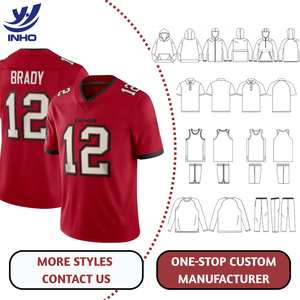 Полностью индивидуализированная мужская вышитая футболка для американского футбола с символикой США, высококачественная униформа для регби для всех команд - Product Image 6