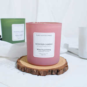 Velas Aromáticas de Cera de Soya de Lujo Personalizadas con Etiqueta Privada, Hechas a Mano, en Forma de Pilar, en Frasco de Vidrio, con Aroma a Cristal, para Días Festivos, de Larga Duración - Product Image 2