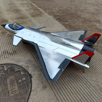 Modèle de déguisement d'avion furtif J-20 à l'échelle 1:13, grande maquette en métal épaissi, accessoire décoratif exquis pour bar et décoration suspendue