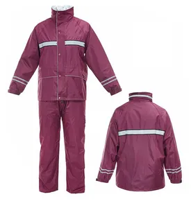 wholesale factory 882 axio jas hujan motorcyclist reflective rain jacket and pants rain suit rain coats
