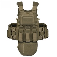 En stock – Nouveauté : Gilet tactique multifonctionnel camouflage pour extérieur, système MOLLE, conception extensible, polyester respirant, OEM/ODM