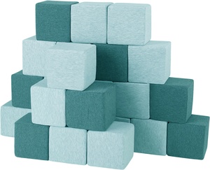 Woxin suave interior/exterior trampolín Parque gimnasia piscina decoración espuma bloques Cubo de esponja con cubierta de tela - Product Image 2