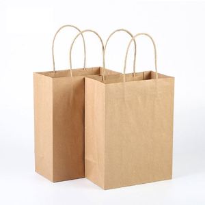 Sacs en papier biodégradables jetables à bas prix pour plats à emporter 2026 – Papier Kraft - Product Image 1
