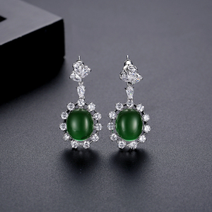 LUOTEEMI Lote al por Mayor de Pendientes de Joyería Fina para Mujer, Diseño de Lujo en Oro Champán, Novedad para Cenas y Fiestas - Product Image 4