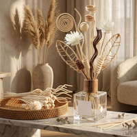 Bâtonnets diffuseurs de parfum volatil en rotin artificiel de 30 cm pour la maison, idéaux pour l'été et la décoration intérieure