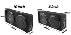 Đơn cuộn dây loa âm thanh Hộp 10-inch kép hoạt động xe kép nạp bao vây loa siêu trầm với âm bass mạnh mẽ mỏng loa siêu trầm hộp - Product Image 3