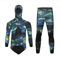 Combinaison de plongée 1,5 mm en néoprène CR pour la pêche sous-marine, le surf, la plongée avec tuba, la chasse sous-marine – Combinaison séparée pour adulte toutes saisons
