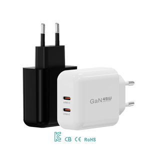 2024 nouveauté 45W Gan USBC chargeant 45W Gan USBC chargeant avec <span class=keywords><strong>le</strong></span> certificat CB CE ROSH charge sûre pour téléphone - Product Image 1