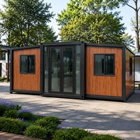 Maison préfabriquée modulaire portable haut de gamme de 40 pieds à 4 chambres, entièrement meublée et personnalisable, type villa préfabriquée
