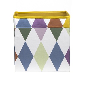 Boîtes de rangement pliables en <span class=keywords><strong>tissu</strong></span> polyester de 11 pouces avec poignées, idéales pour jouets et vêtements – Meilleures ventes usine - Product Image 2