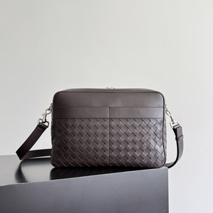 Bolso de Pecho de PU de Alta Calidad, Bolso Bandolera de Diseño, Bolsos Cruzados de Hombro de Cuero Tejido - Product Image 1