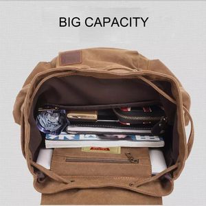 Custom Anti Theft School Leisure <b>Backpack</b> Man Hiking Travel Bag Vintage Canvas <b>Backpack</b> Brand Travel Canvas <b>Backpack</b> - Product Image 3
