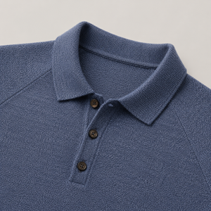 Maglione Personalizzato in <span class=keywords><strong>Lana</strong></span> Merino, Polo Attiva a Maniche Corte in Lino, Maglione da <span class=keywords><strong>Uomo</strong></span> Traspirante ed Elastico - Product Image 4