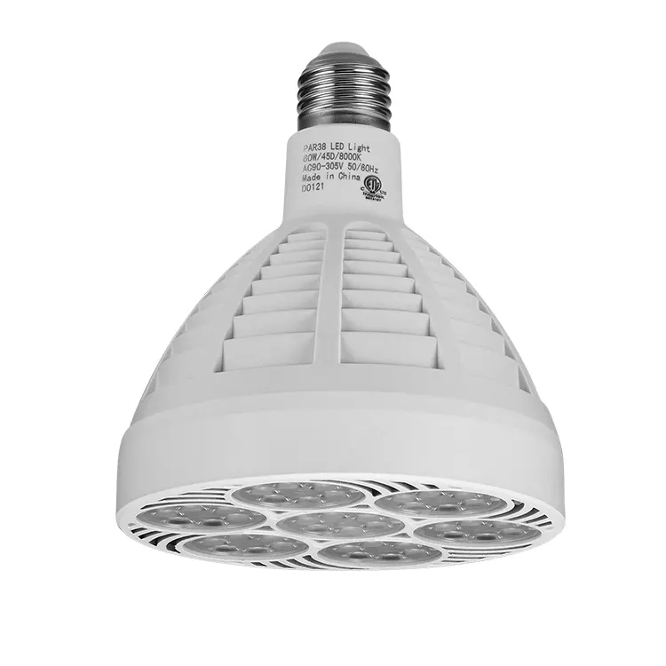 Bombilla LED regulable PAR38, soporte de luz de pista, E27, E26, 12W, AC85-305V, 220V, 60W, 50W, 40W