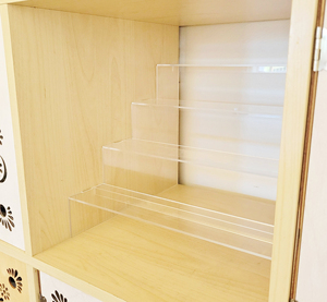 Estante de Exhibición Escalonado de 4 Niveles y 5 Estantes, Acrílico Transparente para Estantes Cúbicos, Estantería <span class=keywords><strong>Kallax</strong></span>, Organizador de Almacenamiento - Product Image 3