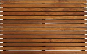 Alfombra de <span class=keywords><strong>ducha</strong></span> o para puerta Decor Spa, de madera de teca maciza con acabado aceitado, 31.5 por 19.5 pulgadas - Product Image 4