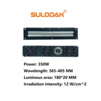 Lámpara de Curado UV LED Refrigerada por Aire de 180*20 MM y 450W para Impresoras UV con Cabezal de Impresión Epson I3200 XP600 TX800 Ricoh G5 G6