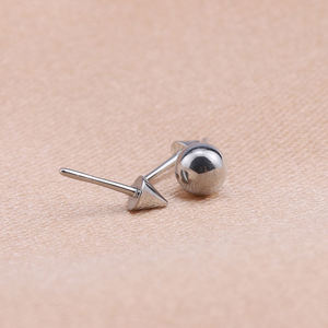 Pendiente de titanio F136 con diseño de cono sin rosca, tipo push-pin, para labio, oreja o cuerpo, joyería de moda, regalo. - Product Image 3