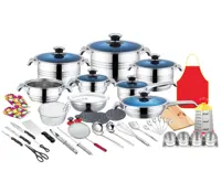 Thiết Kế Mới Nhất 50 Cái Cảm Ứng Cookware Sets Thương Mại Nấu Ăn Nồi Ware Set Cookware Soong Đồ Dùng Nhà Bếp Set