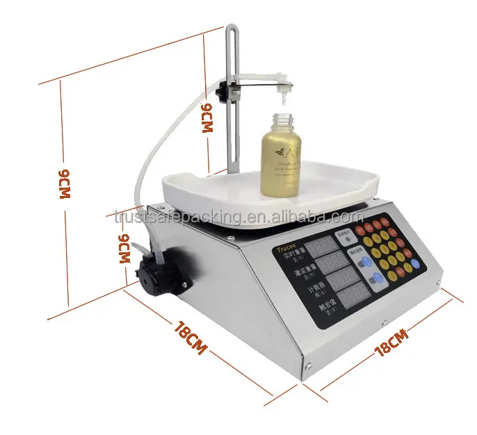 Pompa peristaltica pesatura automatica e profumo quantitativo olio essenziale macchina per micro-riempimento di CNC liquido orale