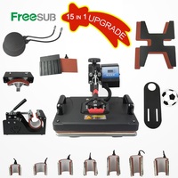 Freesub mise à niveau machine d'impression de t-shirt machine de presse à chaud de t-shirt pour t-shirt tasse chapeau casquette stylo chaussure de football