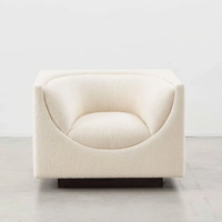 Fauteuil de salon moderne de luxe sur mesure, style designer, canapé individuel en tissu pour salon, fauteuil de réception et de réunion