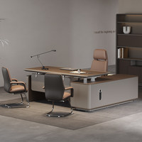 Bureau de direction électrique intelligent à hauteur réglable, écologique E0, de qualité supérieure, 2 mètres, pour chef d'équipe