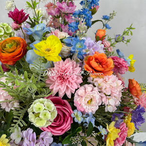 Factory Low Price Custom light pink large flower ball mix color Silk pink Rose Wedding Flower Balls plants for events Decoration - Product Image 5