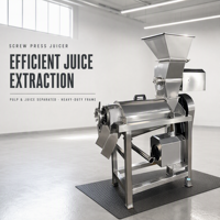 Fruit- en groentepers en -sapcentrifuge Cactus Tomatenspiraalpers RVS Koudpers Gemotoriseerd 220V Hoge Productiviteit