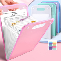 Porte-documents multifonctionnel extensible en PP format A4 avec 13 poches, classeur accordéon pour usage scolaire