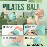 Kit de Pilates Premium pour débutantes avec anneau, ballon et bandes de résistance pour entraînement à domicile