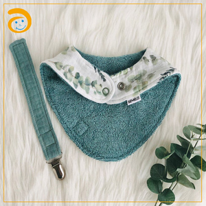 Pamuklu Muslin Önlük Emzik Klipsleri Zincirli Emzik Tutucu Emzik Zinciri Bebek Beslenme Bebek Aksesuarları - Product Image 3