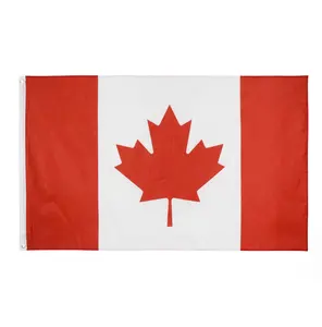 Bendera Kanada Nasional 90*150cm bendera Kanada daun Maple Kanada