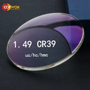 CONVOX cr39 1.49 uc hc hmc单视觉光学镜片热卖批发眼镜镜片
