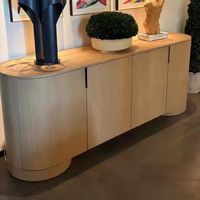 Meuble de salon moderne en bois antique avec portes à panneaux plats à 4 compartiments, dimensions personnalisables et quincaillerie complète. ODM