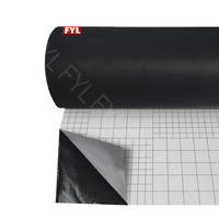 Film en tissu suédé noir auto-adhésif de haute qualité, feuille de velours décorative pour boîte à bijoux, emballage cadeau, artisanat DIY